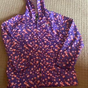 Youth Under Armor full zip windbreaker with hood